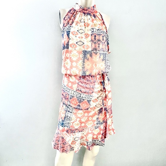 Cato Dress Womens XL Blouson Whimsy Coquette Flirty Southwestern Patchwork Artsy - Picture 1 of 9